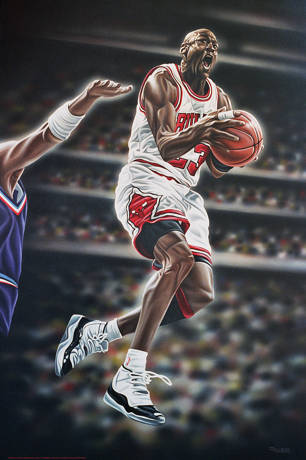 CANVAS Michael Jordan - Airborne - by Darryl Vlasak 16x12